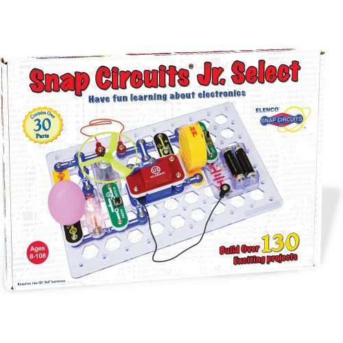  Snap Circuits Jr. Select SC-130 Electronics Exploration Kit | Over 130 Projects | Full Color Project Manual | 30+ Parts | STEM Educational Toys for Kids 8+