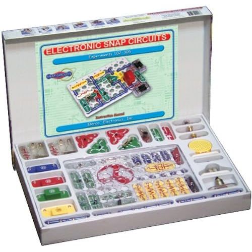  [아마존베스트]Snap Circuits Classic SC-300 Electronics Exploration Kit | Over 300 Projects | Full Color Project Manual | 60+ Snap Circuits Parts | STEM Educational Toy for Kids 8+,Black,2.3 x 13