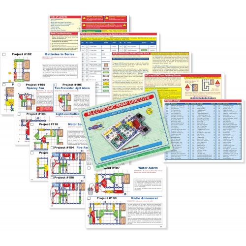  [아마존베스트]Snap Circuits Classic SC-300 Electronics Exploration Kit | Over 300 Projects | Full Color Project Manual | 60+ Snap Circuits Parts | STEM Educational Toy for Kids 8+,Black,2.3 x 13