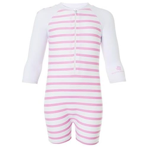  Snapper Rock Baby Girls UV50+ Long Sleeve Sunsuit