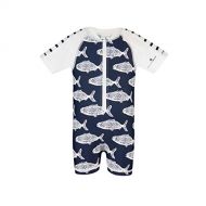 Snapper Rock Baby Boy One Piece Swim Sunsuit UPF50+ Short Sleeve