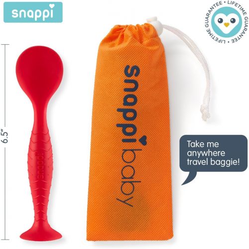  Snappi Baby Ergo Brush Diaper Cream Applicator for a Baby Bum | Medical-Grade Silicone Diaper Rash Cream Bottom Brush Keeps Hands/Fingernails Clean & Sanitary (White)