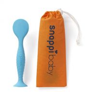 Snappi Baby Ergo Brush Diaper Cream Applicator for a Baby Bum | Medical-Grade Silicone Diaper Rash Cream Bottom Brush Keeps Hands/Fingernails Clean & Sanitary (Azure Blue)