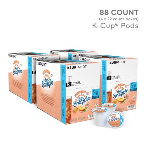  Snapple Diet Peach Iced Tea K-Cup for Keurig Brewers, 88 Count