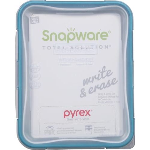  Snapware 6-Cup Total Solution Rectangle Food Storage Container, Glass