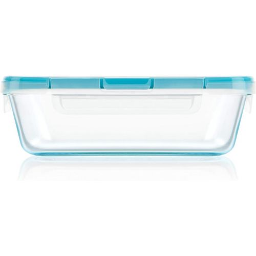  Snapware 6-Cup Total Solution Rectangle Food Storage Container, Glass