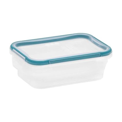  Snapware Total Solution 10-Pc Plastic Food Storage Containers Set, 3-Cup Rectangle Meal Prep Container, Non-Toxic, BPA-Free Lids with 4 Locking Tabs, Microwave, Dishwasher, and Freezer Safe