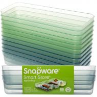 Snapware (12 Pack) Smart Store Container Organizer Tray Plastic Stackable Storage Tray For Kitchen