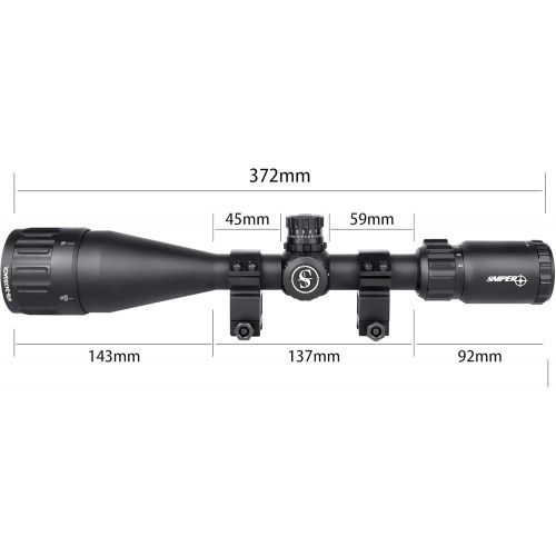  SNIPER MT 6-24x50 Rifle Scope with Red/Green/Blue Illuminated Reticle Riflescope