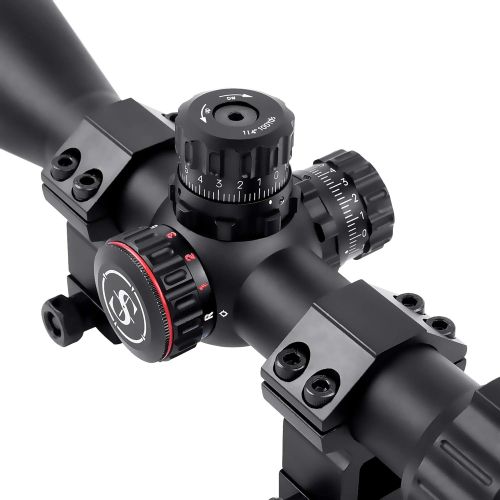  SNIPER MT 6-24x50 Rifle Scope with Red/Green/Blue Illuminated Reticle Riflescope