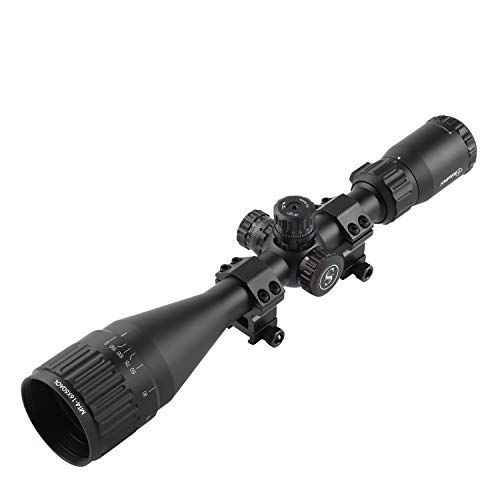  SNIPER MT 4-16X50 AOL Hunting Rifle Scope/Red, Green Illuminated Mil Dot Reticle/Fully Multi-Coated Lens/Wind and Elevation Adjust/Front AO Adjust for fine Tuning/3 Sunshade