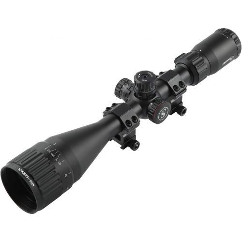  SNIPER MT 4-16X50 AOL Hunting Rifle Scope/Red, Green Illuminated Mil Dot Reticle/Fully Multi-Coated Lens/Wind and Elevation Adjust/Front AO Adjust for fine Tuning/3 Sunshade