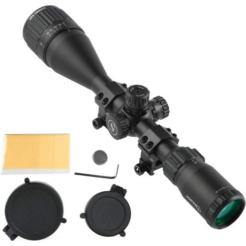  SNIPER MT 4-16X50 AOL Hunting Rifle Scope/Red, Green Illuminated Mil Dot Reticle/Fully Multi-Coated Lens/Wind and Elevation Adjust/Front AO Adjust for fine Tuning/3 Sunshade