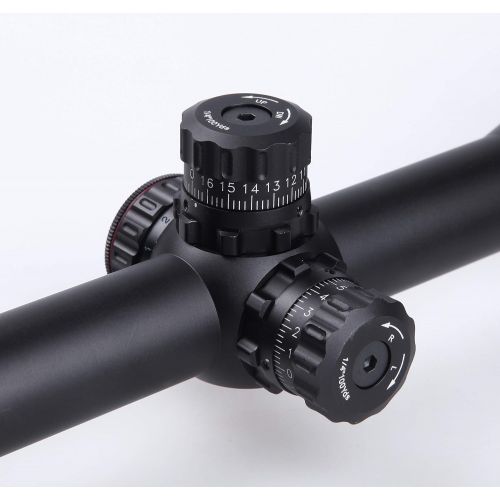  SNIPER MT 4-16X50 AOL Hunting Rifle Scope/Red, Green Illuminated Mil Dot Reticle/Fully Multi-Coated Lens/Wind and Elevation Adjust/Front AO Adjust for fine Tuning/3 Sunshade