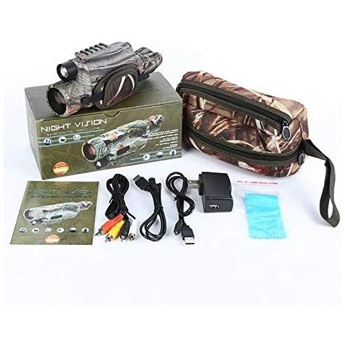  [아마존베스트]Sniper Night Vision Monocular 5X40 Night Vision Infrared IR Camera HD Digital Night Vision Scopes with 1.5” TFT LCD Take Photos and Video Playback Function and TF Card for Hunting