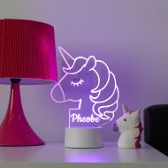 /SnobsGifts Unicorn Night Light | Kids Bedroom Decor | Childrens Lights | Kids Bedrooms