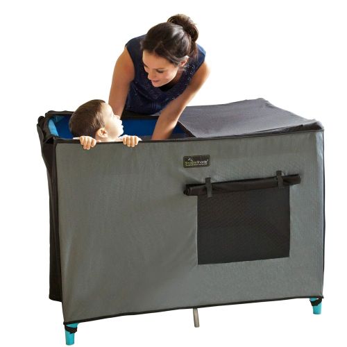  [아마존베스트]SnoozeShade Pack N Play Crib Canopy and Tent | Breathable Netting Sleep and Cover Shade | Award-Winning & Mom-Designed
