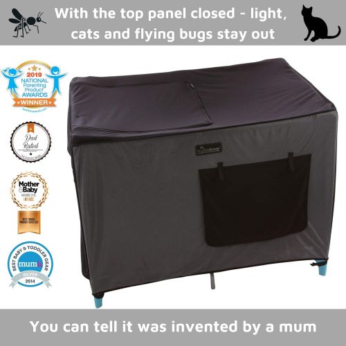  [아마존베스트]SnoozeShade Pack N Play Crib Canopy and Tent | Breathable Netting Sleep and Cover Shade | Award-Winning & Mom-Designed