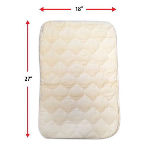  Snoozy Flannel Cotton Anti Allergy Waterproof Multi Use Pad, 18 x 27, 2 Pack