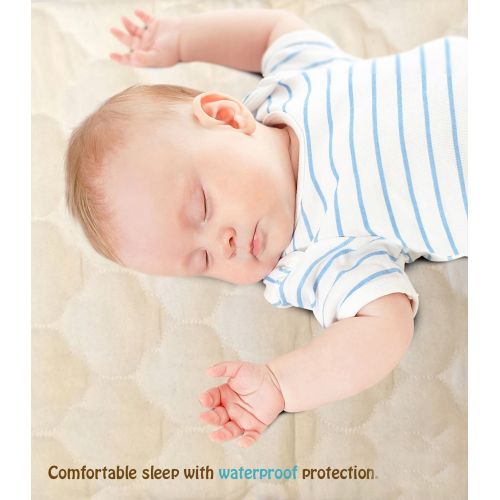  Snoozy Flannel Cotton Anti Allergy Waterproof Multi Use Pad, 18 x 27, 2 Pack