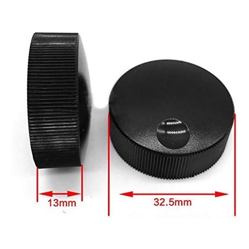  [아마존베스트]Snow Island 32 x 13mm Volume Control for 6mm Solid Aluminium Potentiometer - Black