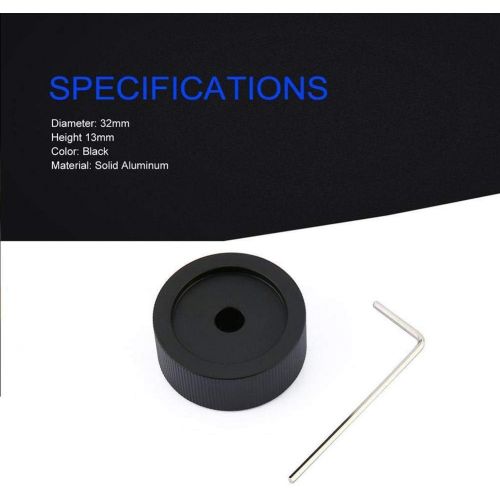  [아마존베스트]Snow Island 32 x 13mm Volume Control for 6mm Solid Aluminium Potentiometer - Black