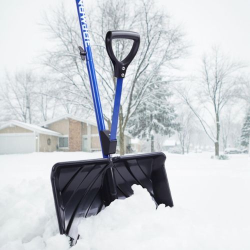  [아마존핫딜][아마존 핫딜] Snow Joe SJ-SHLV01 Shovelution Strain-Reducing Snow Shovel | 18-Inch | Spring Assisted Handle