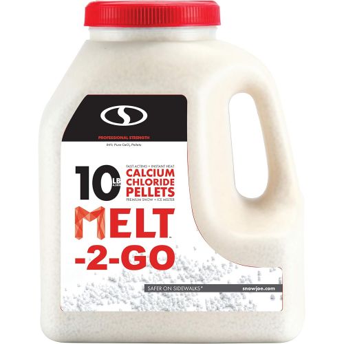  Snow Joe AZ-25-CCP Melt-2-Go 94% Pure Calcium Chloride Pellet Ice Melter, 25-lb Resealable Bag