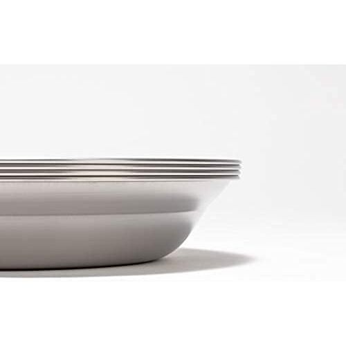  Snow Peak Tableware Dish - Lightweight, Rust Resistant, and Durable Bowl - 8.25 x 8.25 x 1.5 in