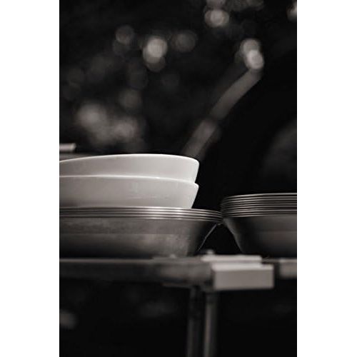  Snow Peak Tableware Dish - Lightweight, Rust Resistant, and Durable Bowl - 8.25 x 8.25 x 1.5 in