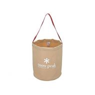 Snow Peak Camping Bucket - Waterproof with Durable Carry Strap - 3 Gallon Bucket, 9.5 x 10.5 in