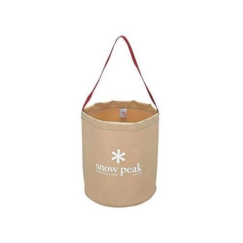  Snow Peak Camping Bucket - Waterproof with Durable Carry Strap - 3 Gallon Bucket, 9.5 x 10.5 in