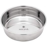 Snow Peak Unisexs Dog Bowl-Stainless Steel, Unset, Medium