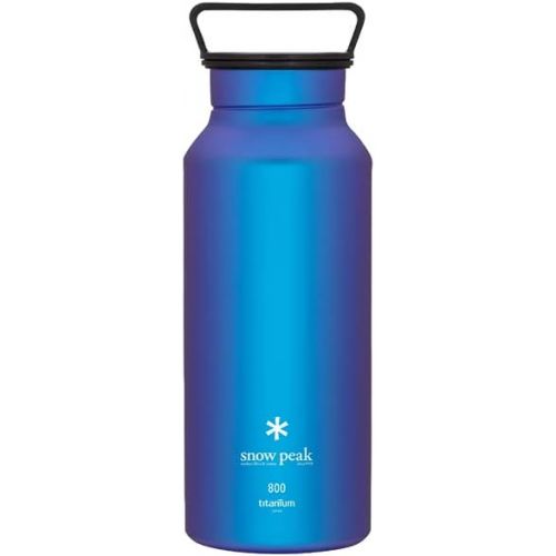  Snow Peak Ti Aurora Bottle, Blue, 27 fl oz, TW-800-BL