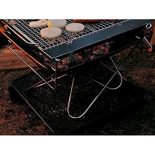  Snow Peak Fireplace Base Plate - Heat Protection - Stable & Lightweight - Steel - 1.98 lbs - Small