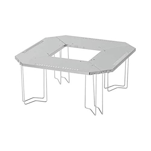  Snow Peak Jikaro Firering Table - Packable, Durable Stainless Steel Table Extension - 23 Ibs