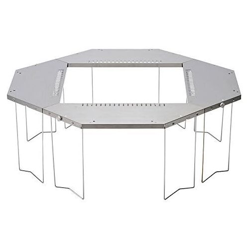  Snow Peak Jikaro Firering Table - Packable, Durable Stainless Steel Table Extension - 23 Ibs