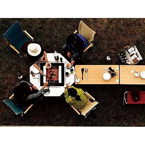  Snow Peak Jikaro Firering Table - Packable, Durable Stainless Steel Table Extension - 23 Ibs