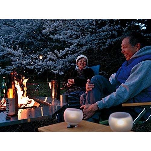  Snow Peak Hozuki Lantern - Battery-Powered Light for Desk & Camp Table with Hanging Hook - 5.8 oz - Snow