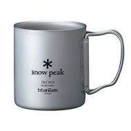 Snow Peak Ti-Double 300 Mug - Titanium Mug - Intended for Daily Use and Camping Sets - 3 x 3.4 in