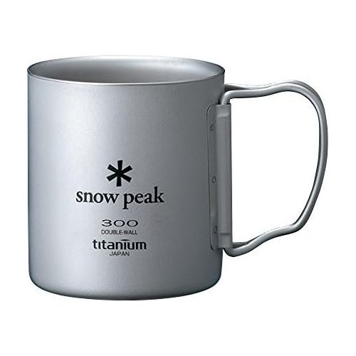  Snow Peak Ti-Double 300 Mug - Titanium Mug - Intended for Daily Use and Camping Sets - 3 x 3.4 in