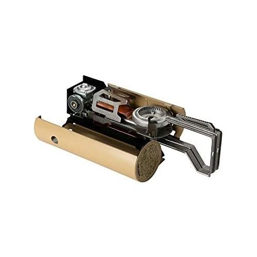  Snow Peak - Home & Camp Burner GS-600BK-US - Designed in Japan, Lightweight and Compact for Camping, Stable Base for Cooking - Khaki