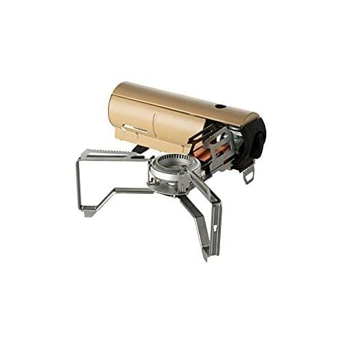  Snow Peak - Home & Camp Burner GS-600BK-US - Designed in Japan, Lightweight and Compact for Camping, Stable Base for Cooking - Khaki