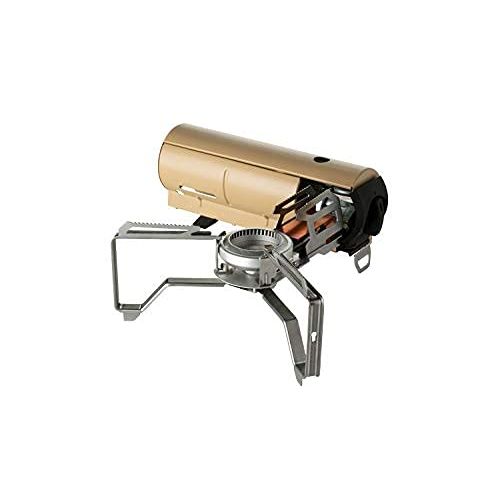  Snow Peak - Home & Camp Burner GS-600BK-US - Designed in Japan, Lightweight and Compact for Camping, Stable Base for Cooking - Khaki