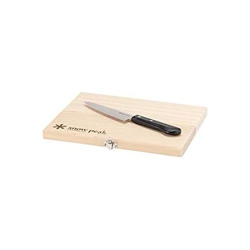  Snow Peak Foldable Cutting Board & Knife Set - Outdoor Cooking Gear - 16.6 oz - Medium