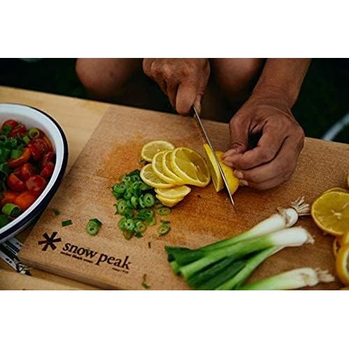  Snow Peak Foldable Cutting Board & Knife Set - Outdoor Cooking Gear - 16.6 oz - Medium