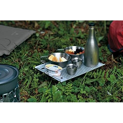  Snow Peak Ozen Solo Table - Lightweight Aluminum - Small Rugged Backpacking Table