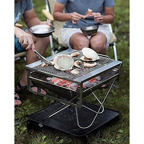  Snow Peak Takibi Fire and Grill, ST-032SETS, Made in Japan, Stainless Steel