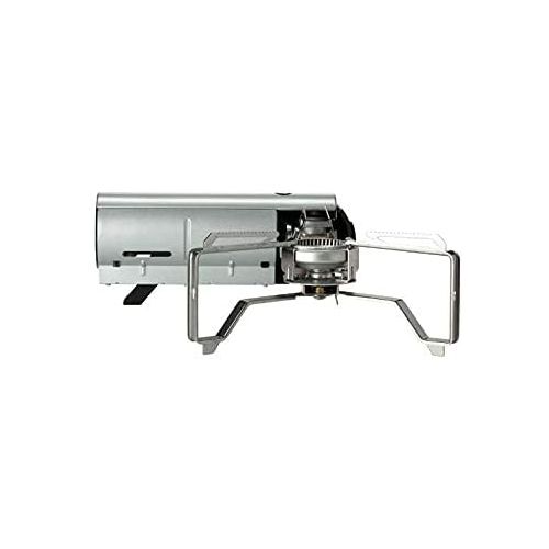  Snow Peak - Home & Camp Burner GS-600BK-US - Designed in Japan, Lightweight and Compact for Camping, Stable Base for Cooking - Silver