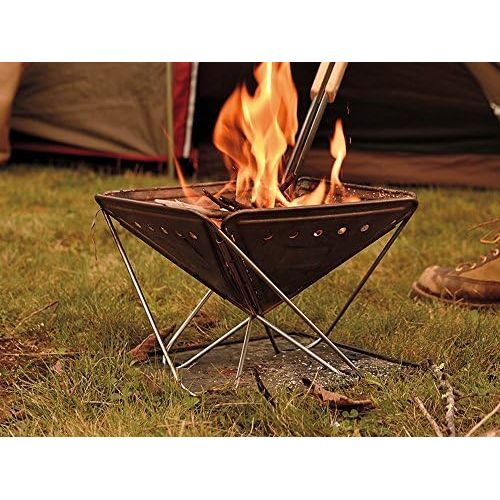  Snow Peak Fireplace Base Plate - Heat Protection - Stable & Lightweight - Steel - 1.98 lbs - Small